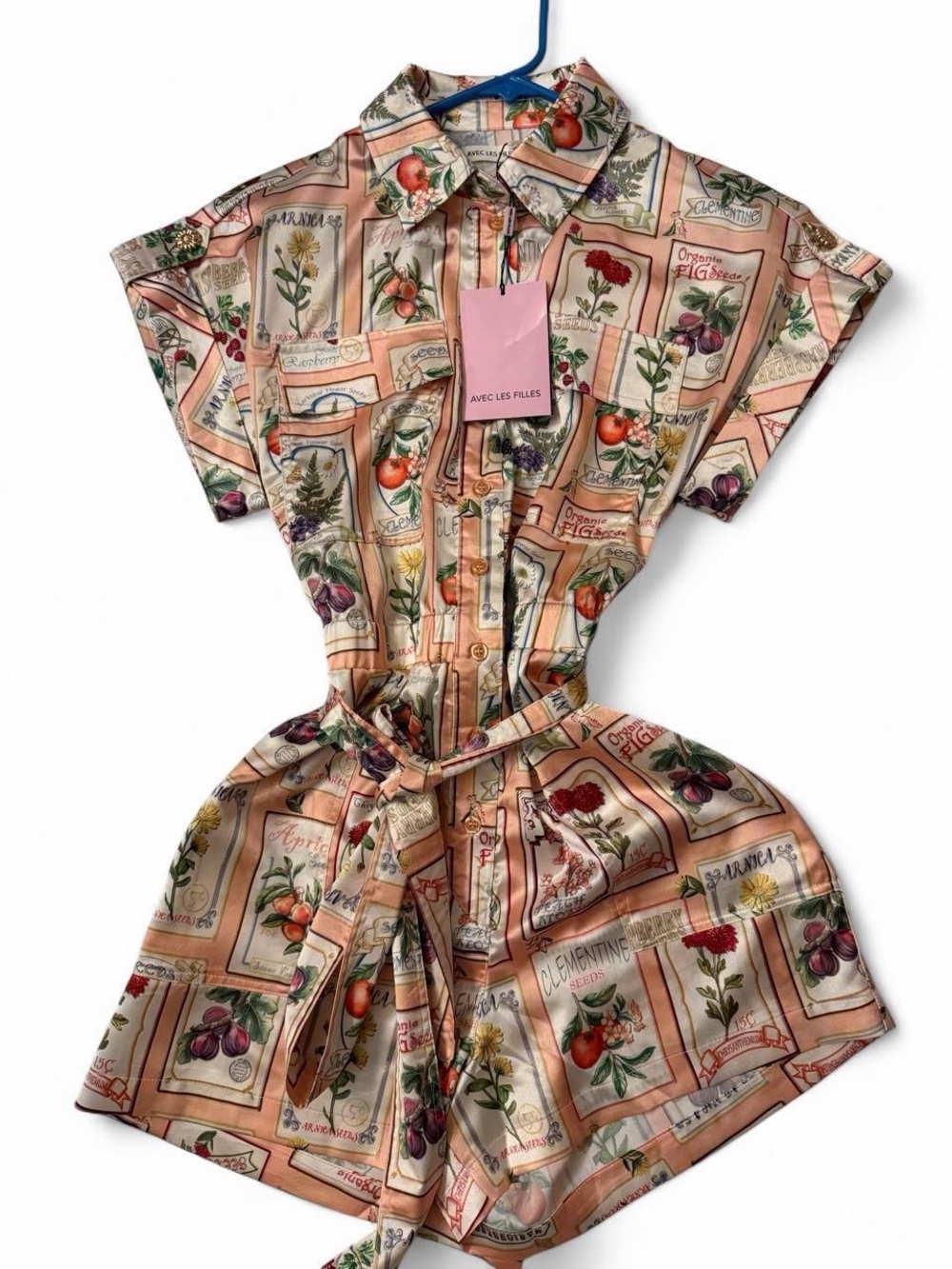 Avec Les Filles NWT short sleeve romper - Picture 5 of 7